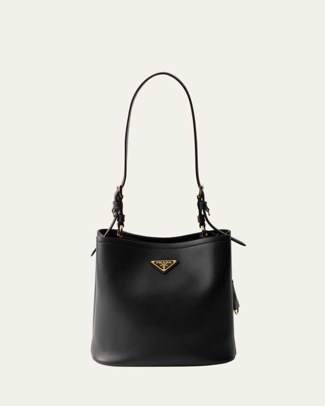 Medium Bucket Leather Shoulder Bag